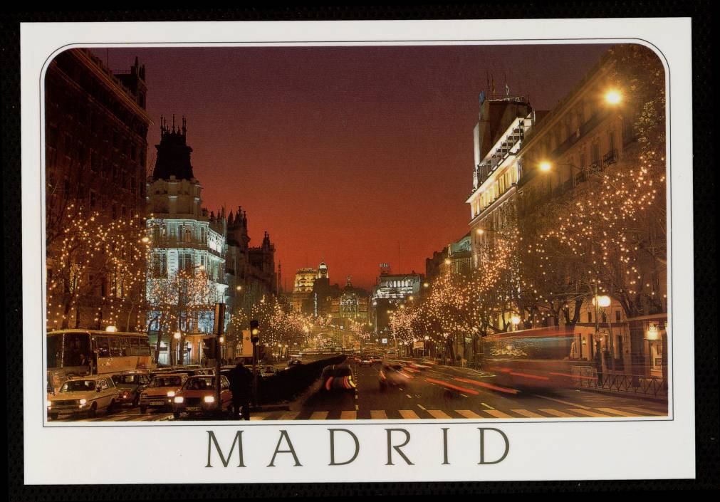 Alcal y Plaza de Cibeles (atardecer)