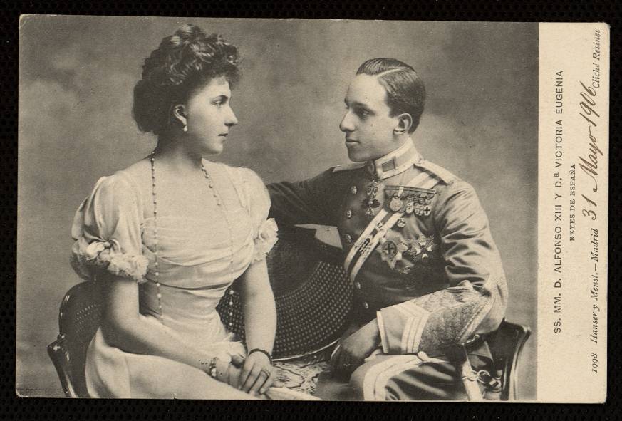 SS. MM. Don Alfonso XIII y Doa Victoria Eugenia, reyes de Espaa
