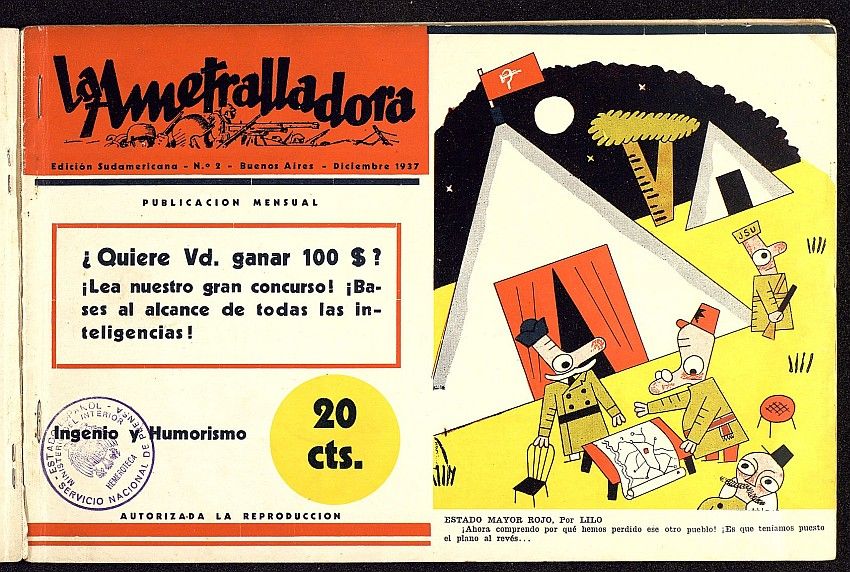 La Ametralladora (Buenos Aires). Número 2. Diciembre de 1937