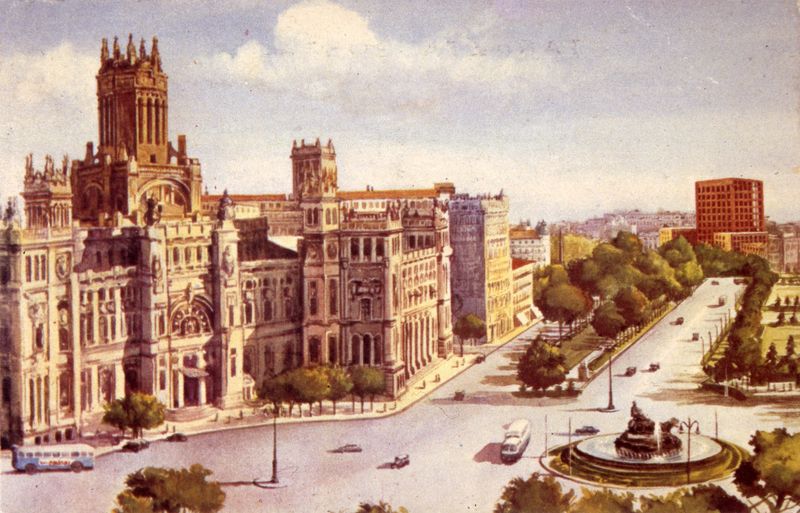 Palacio de Comunicaciones y Paseo del Prado