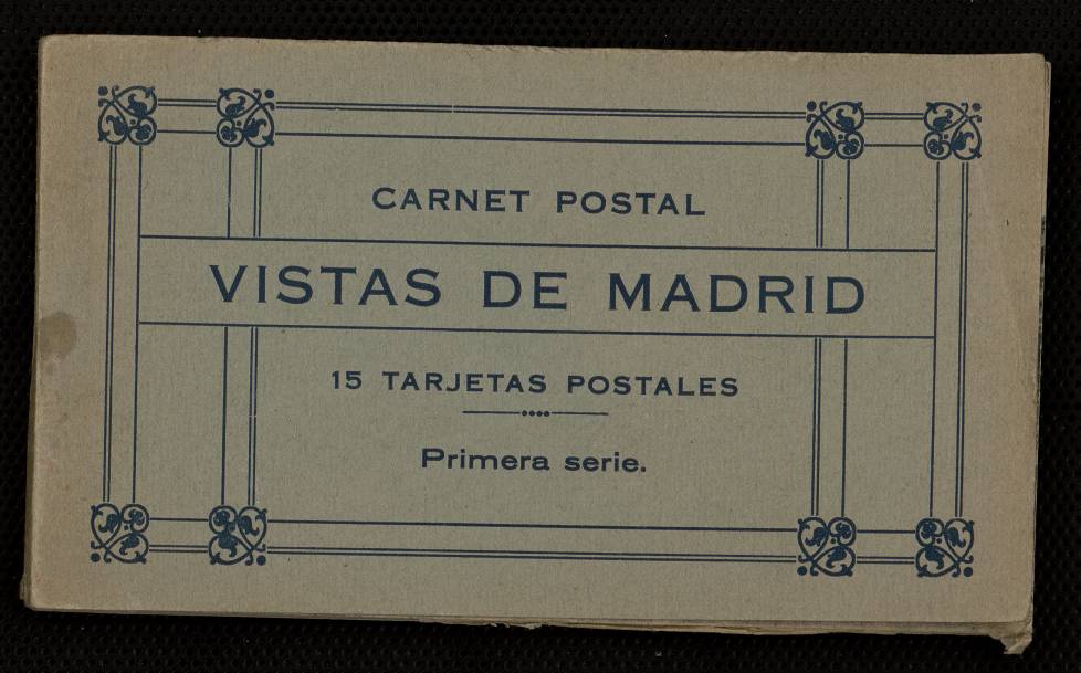 Cubierta del lbum: "Carnet Postal. Vistas de Madrid"