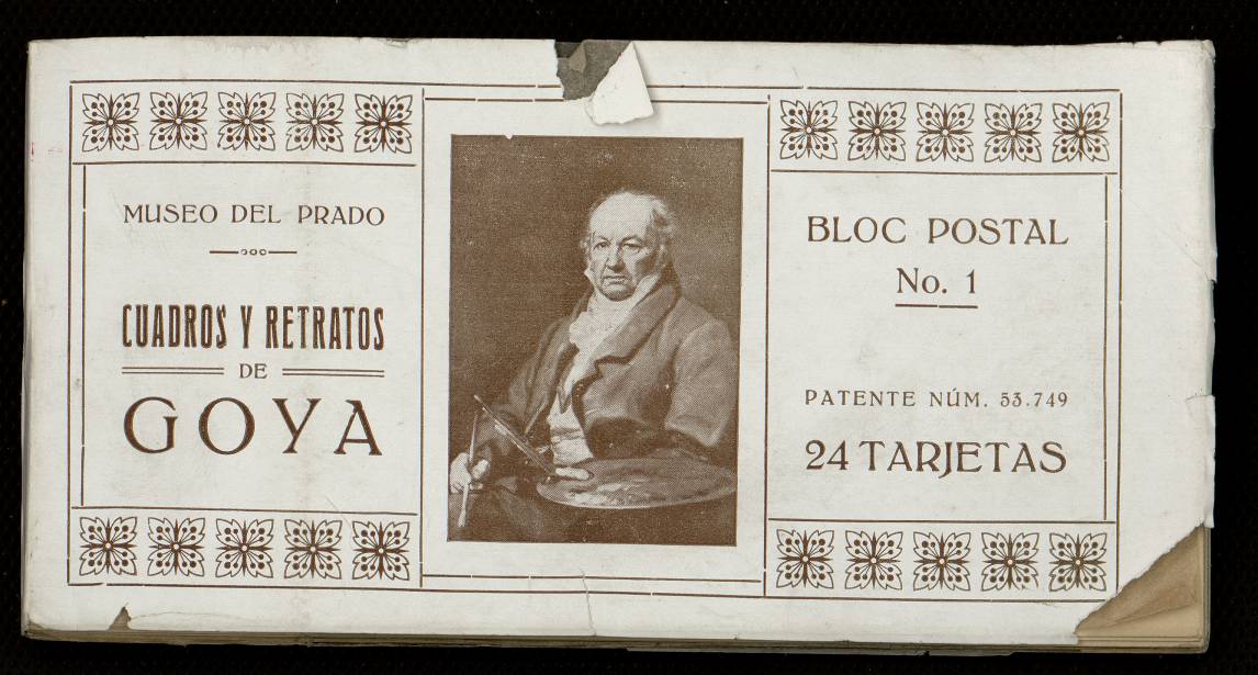 Cubierta del lbum: Museo del Prado. Cuadros y retratos de Goya