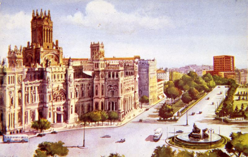 Palacio de Comunicaciones y Paseo del Prado