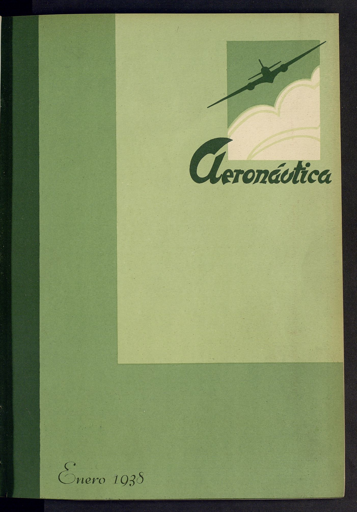 Aeronutica : revista profesional de aviacin. Enero 1938