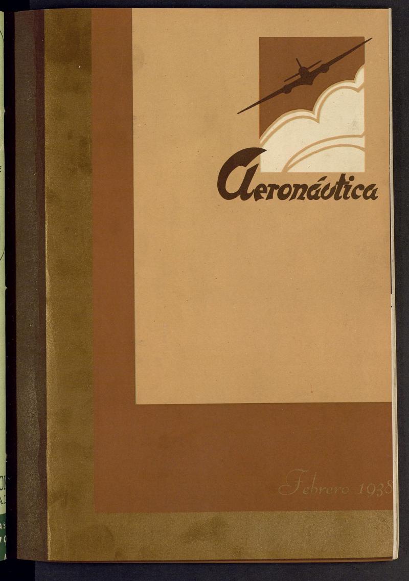 Aeronutica : revista profesional de aviacin. Febrero 1938
