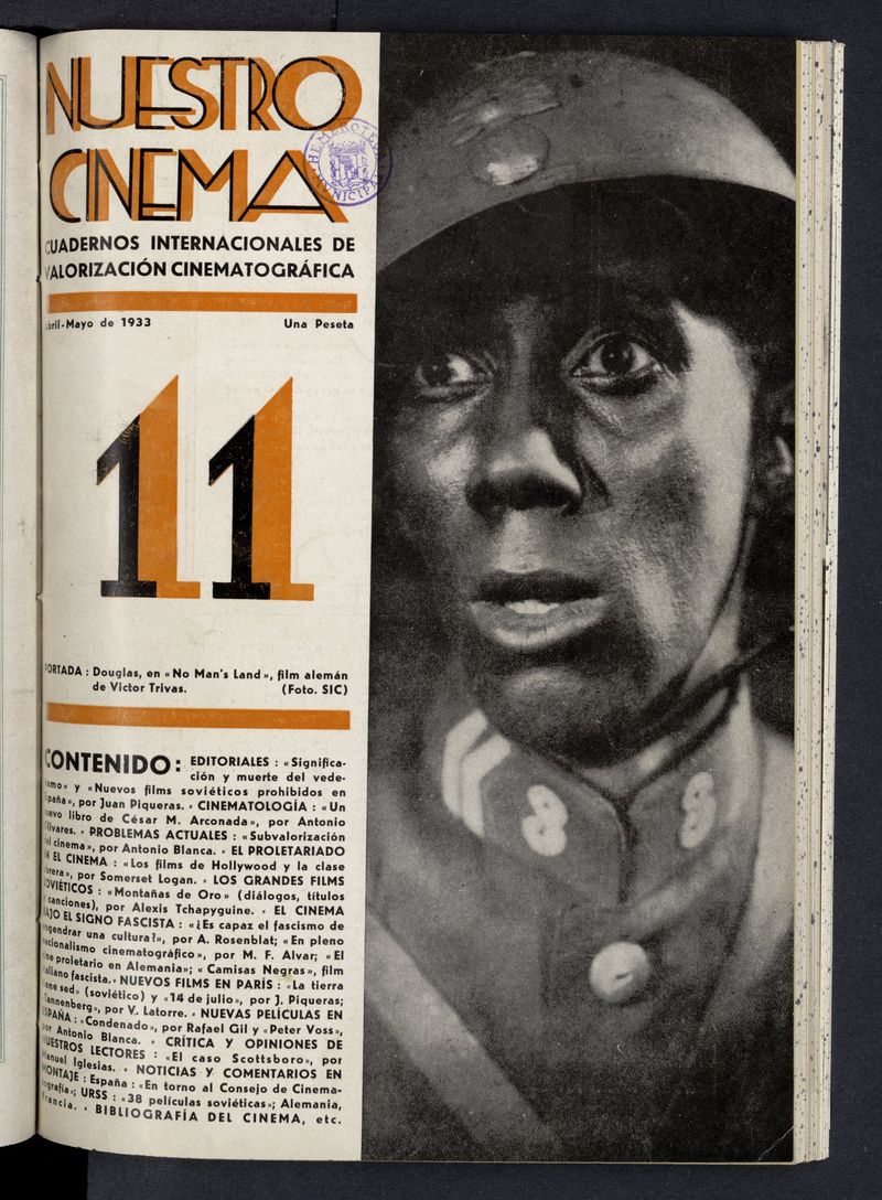 Nuestro Cinema: Cuadernos Internacionales de Valorización Cinematográfica. Abril-Mayo 1933