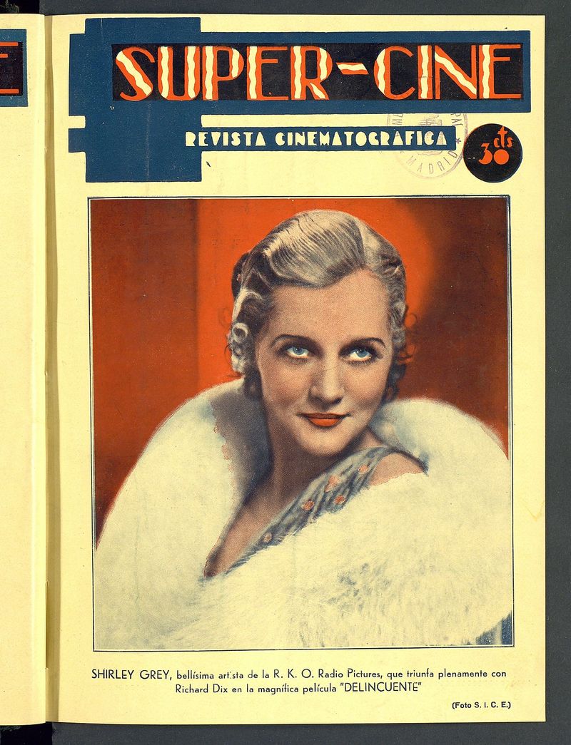Súper-Cine : Revista Cinematográfica. 15 de febrero de 1933. Número 6