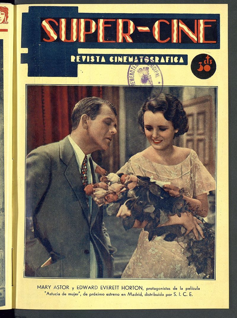 Súper-Cine : Revista Cinematográfica. 15 de abril de 1933. Número 10