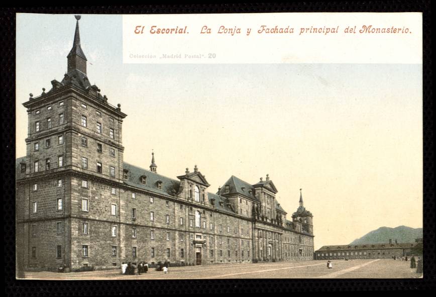 Escorial. La Lonja y fachada principal del Monasterio