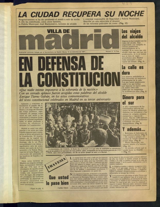 Villa de Madrid: informativo quincenal del 15 de diciembre de 1981, n 0