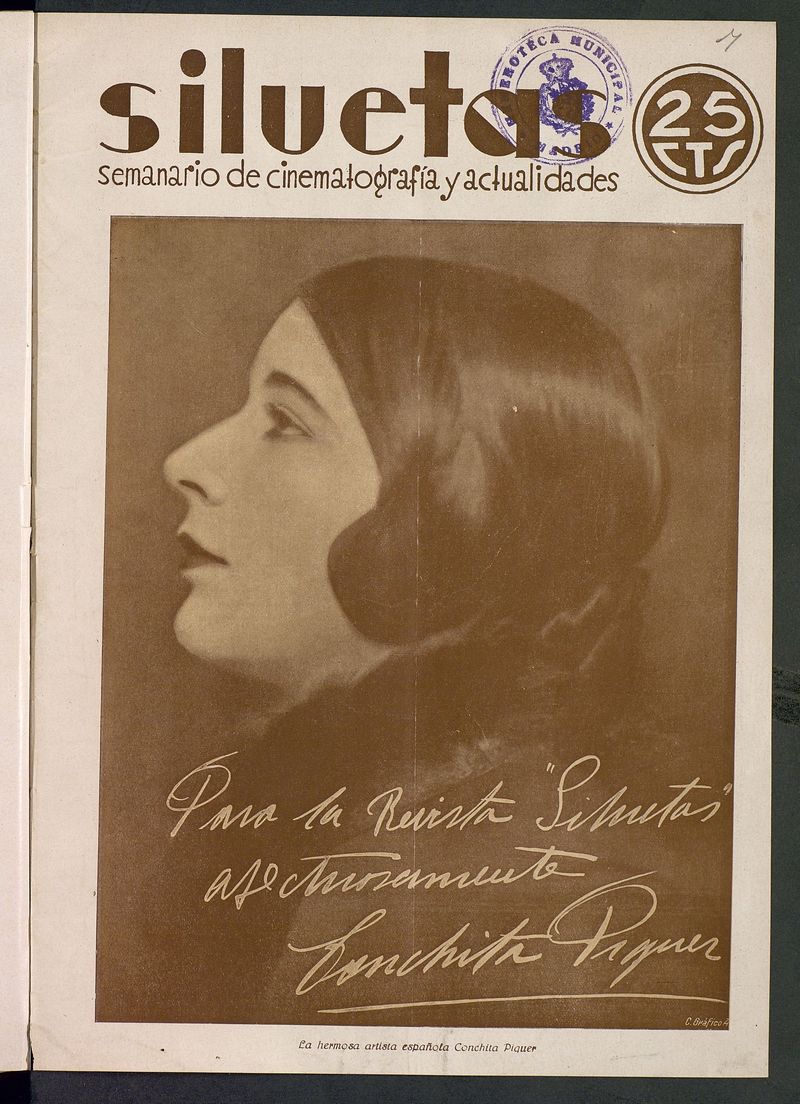 Siluetas: semanario español de cinematografía del 15 de febrero de 1930. Número 7