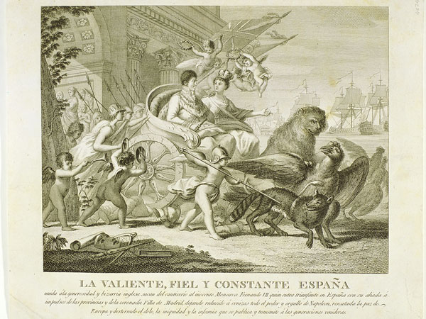 Alegoría del triunfo de España y Fernando VII sobre Napoleón