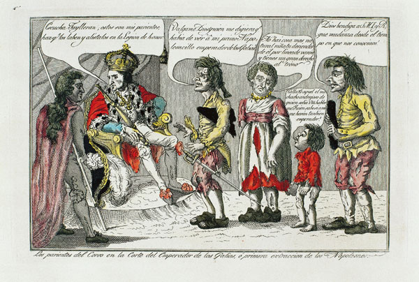 Caricatura de la familia de Napoleón