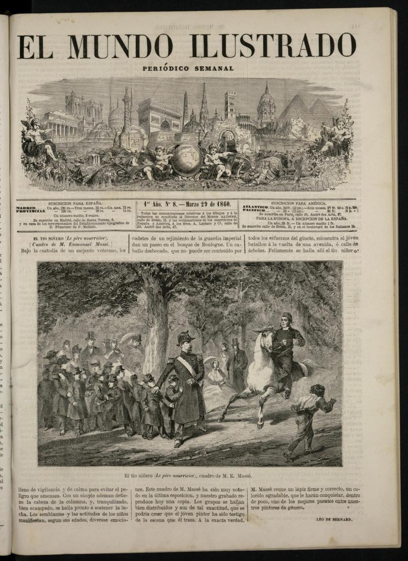 El Mundo Ilustrado: peridico semanal del 29 de marzo de 1860, n 8