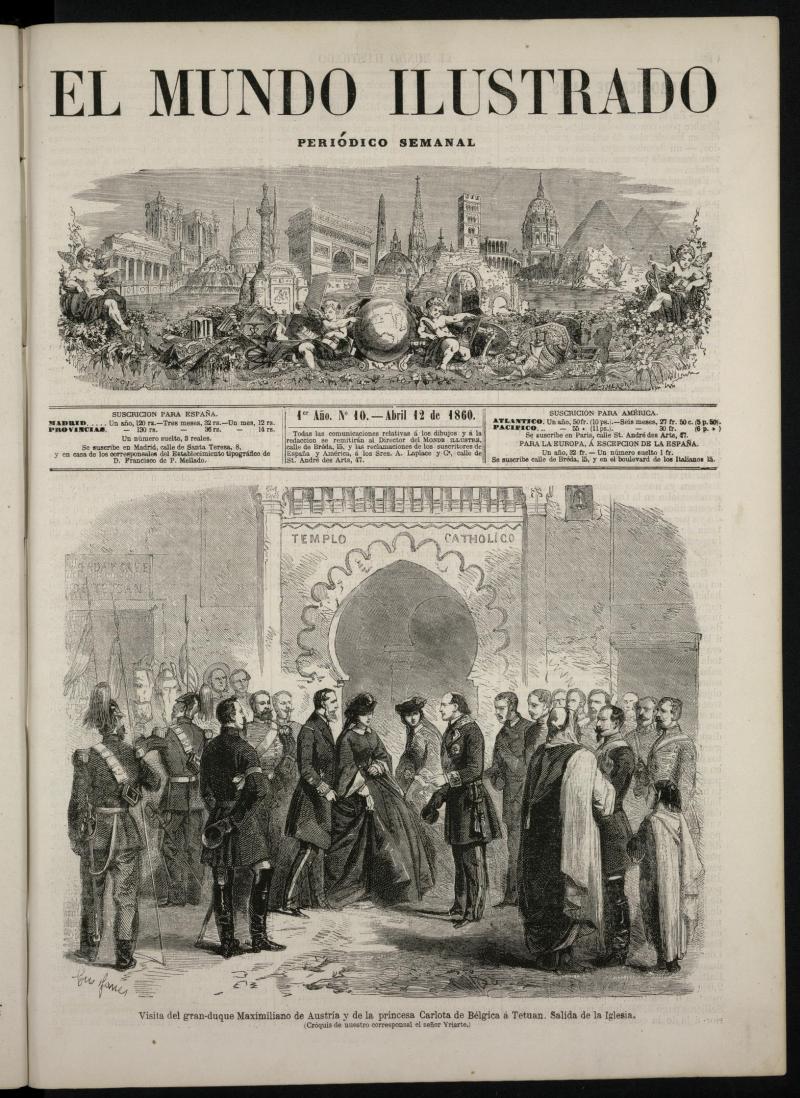 El Mundo Ilustrado: peridico semanal del 12 de abril de 1860, n 10