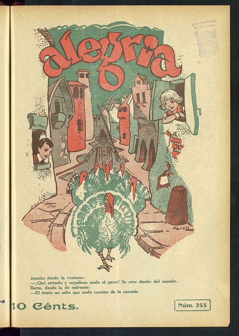 Alegra: la revista de los nios del 30 de noviembre de 1929, n 255