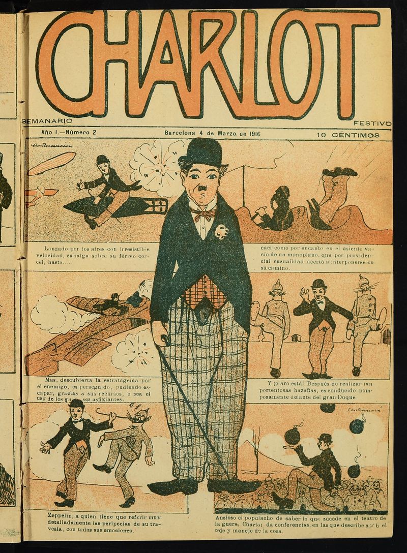 Charlot: semanario festivo del 4 de marzo de 1916, nº 2