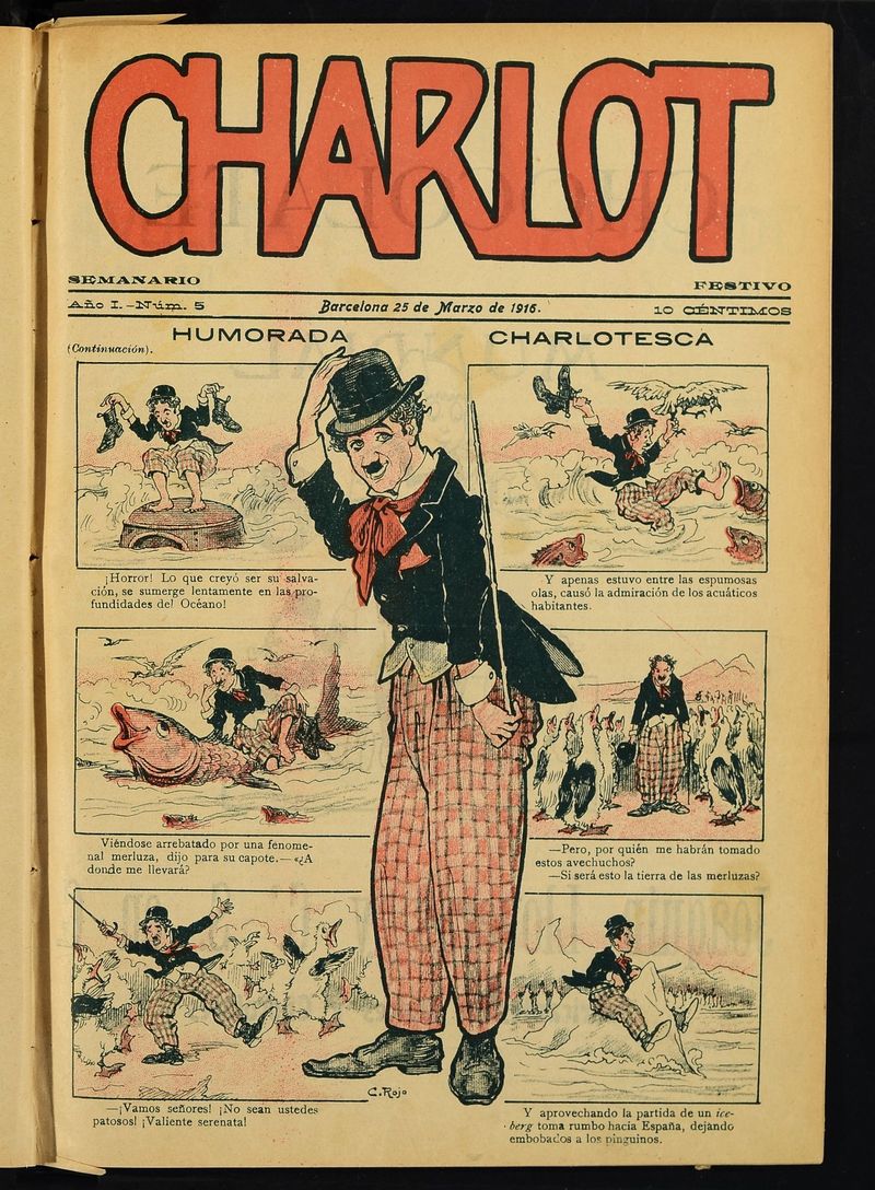 Charlot: semanario festivo del 25 de marzo de 1916, nº 5