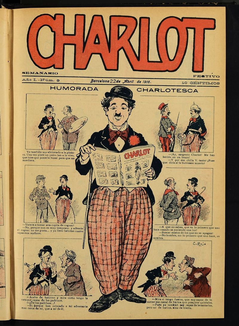 Charlot: semanario festivo del 22 de abril de 1916, nº 9