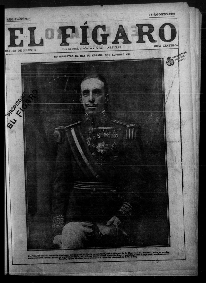 El Fígaro: diario de Madrid del 15 de agosto de 1918, nº 1