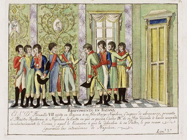 Encuentro en Bayona de Fernando VII y Napoleón