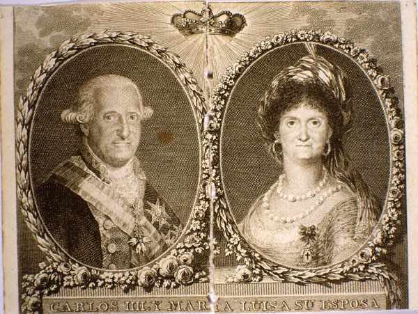 Retrato de Carlos IV y María Luisa su esposa 