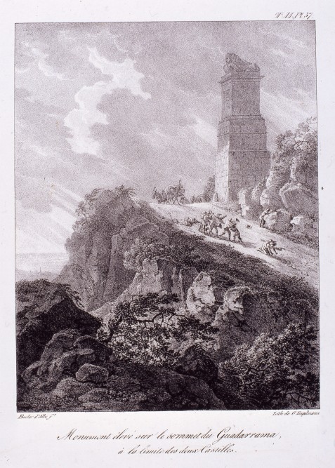 Monument élevé sur le sommet du Guadarrama, á la limite de deux Castilles.