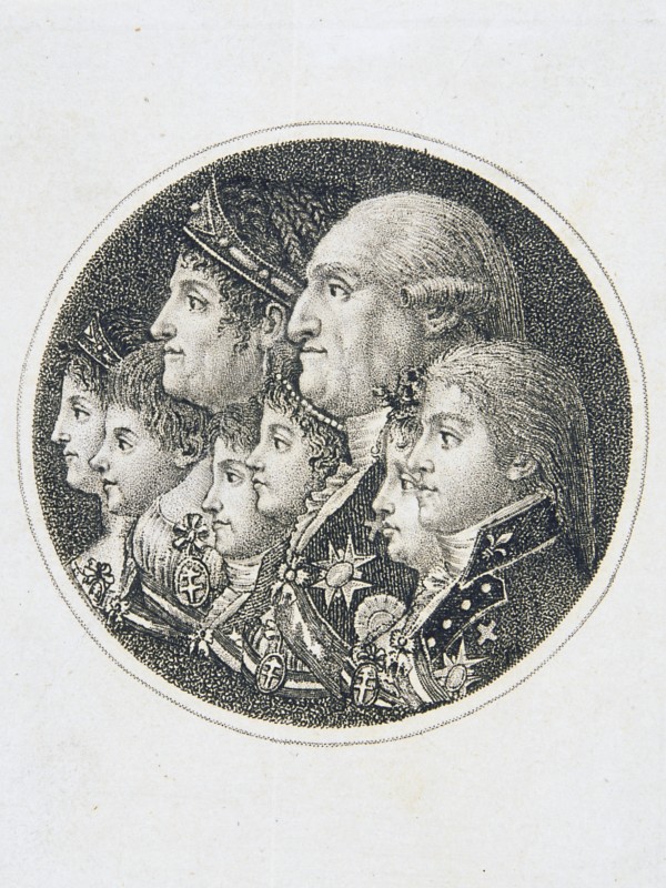 Carlos IV y María Luisa con sus hijos