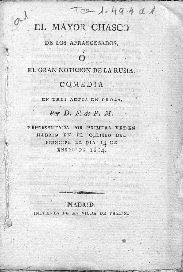 El mayor chasco de los afrancesados  el gran noticin de la Rusia 