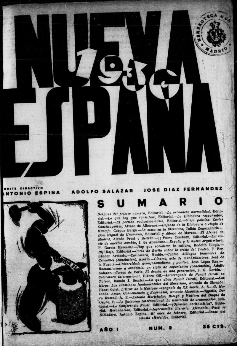 Nueva Espaa del 15 de febrero de 1930, n 2