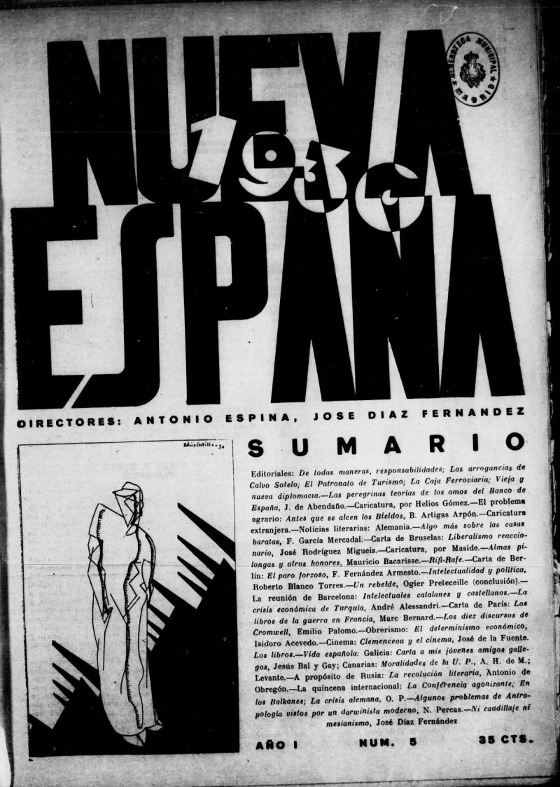 Nueva Espaa del 1 de abril de 1930, n 5