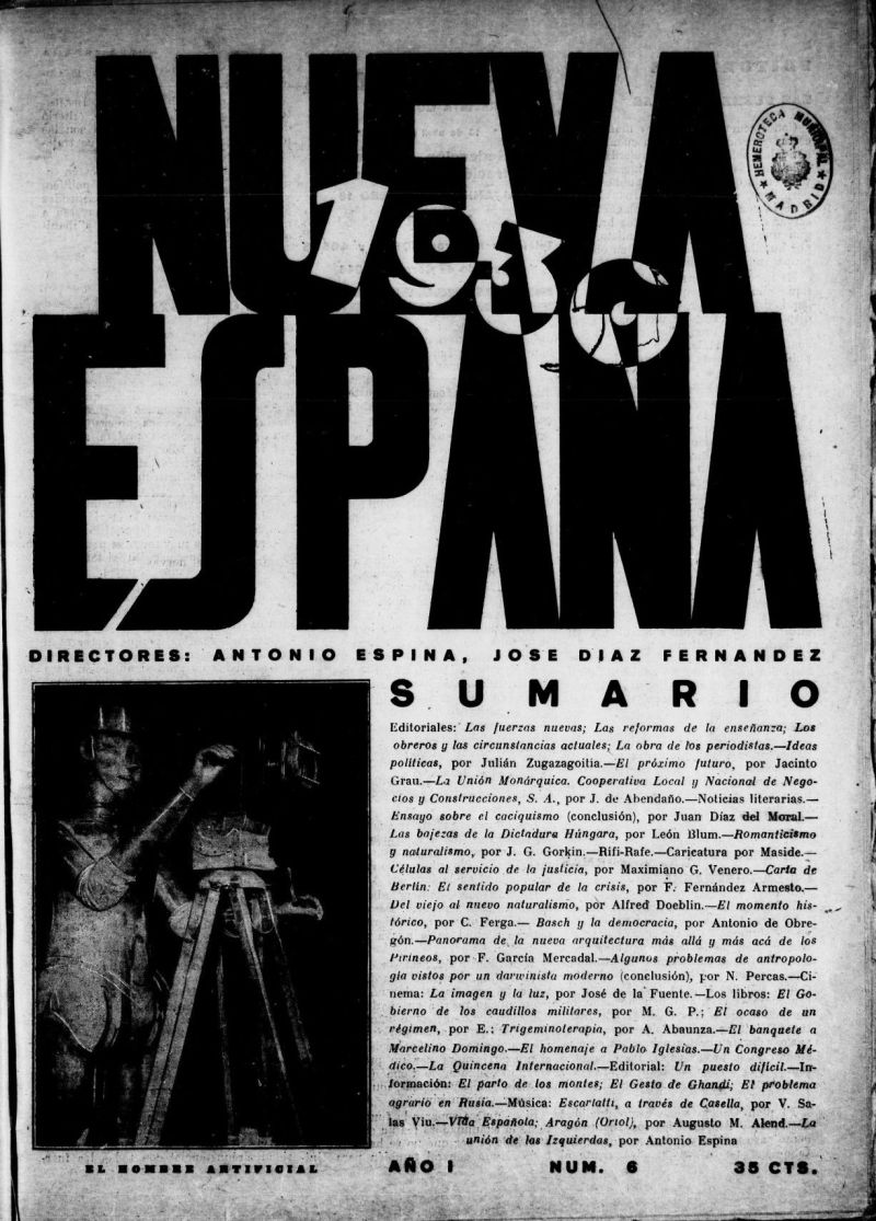Nueva Espaa del 15 de abril de 1930, n 6