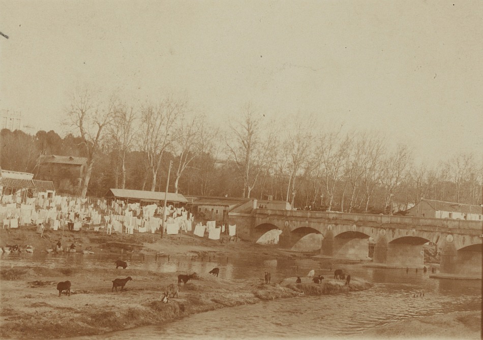 Lavanderas junto al Puente del Rey en la Casa de Campo