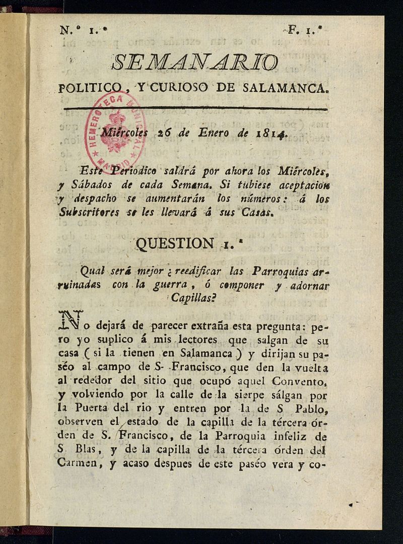 Semanario Poltico y Curioso de Salamanca