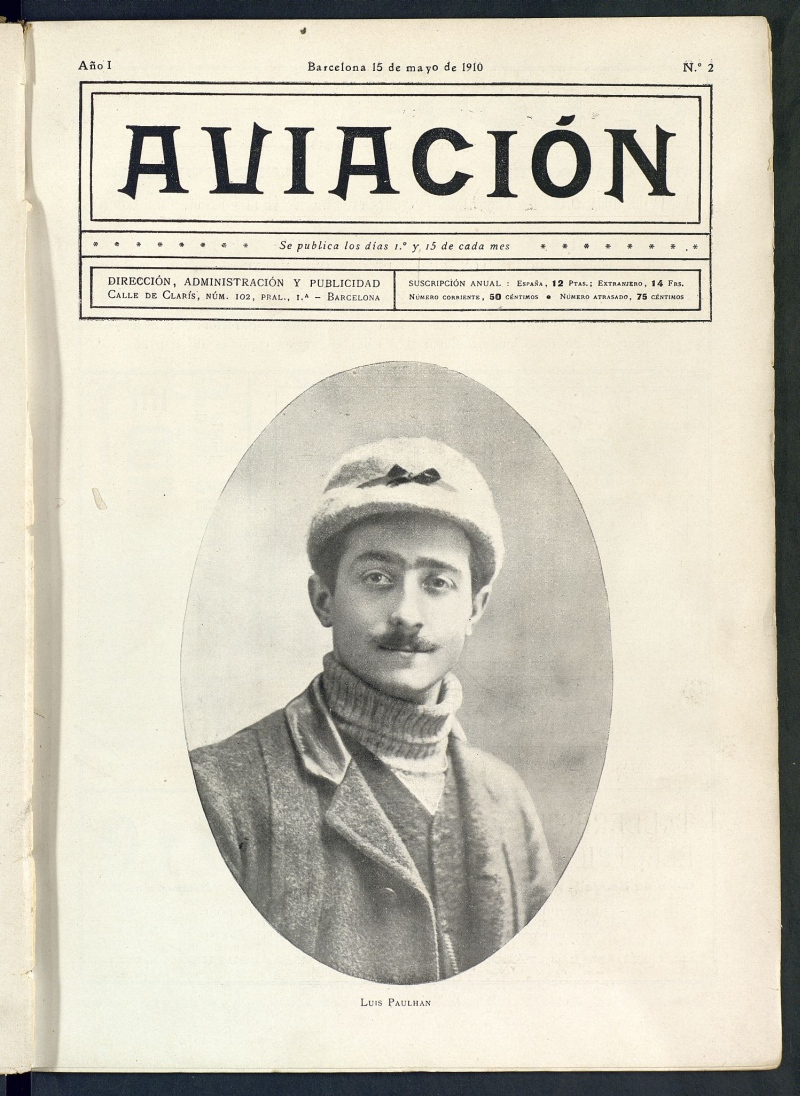 Aviacin (Barcelona) del 15 de mayo de 1910, n 2