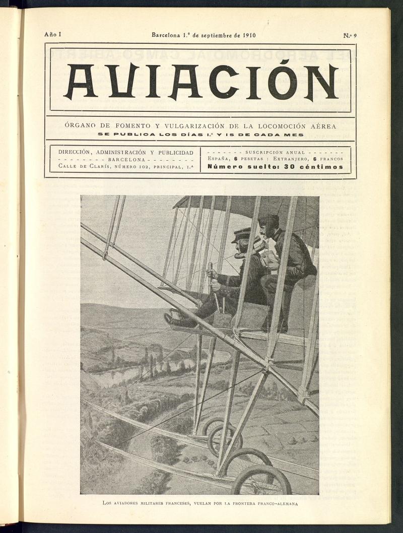 Aviacin (Barcelona) del 1 de septiembre de 1910, n 9