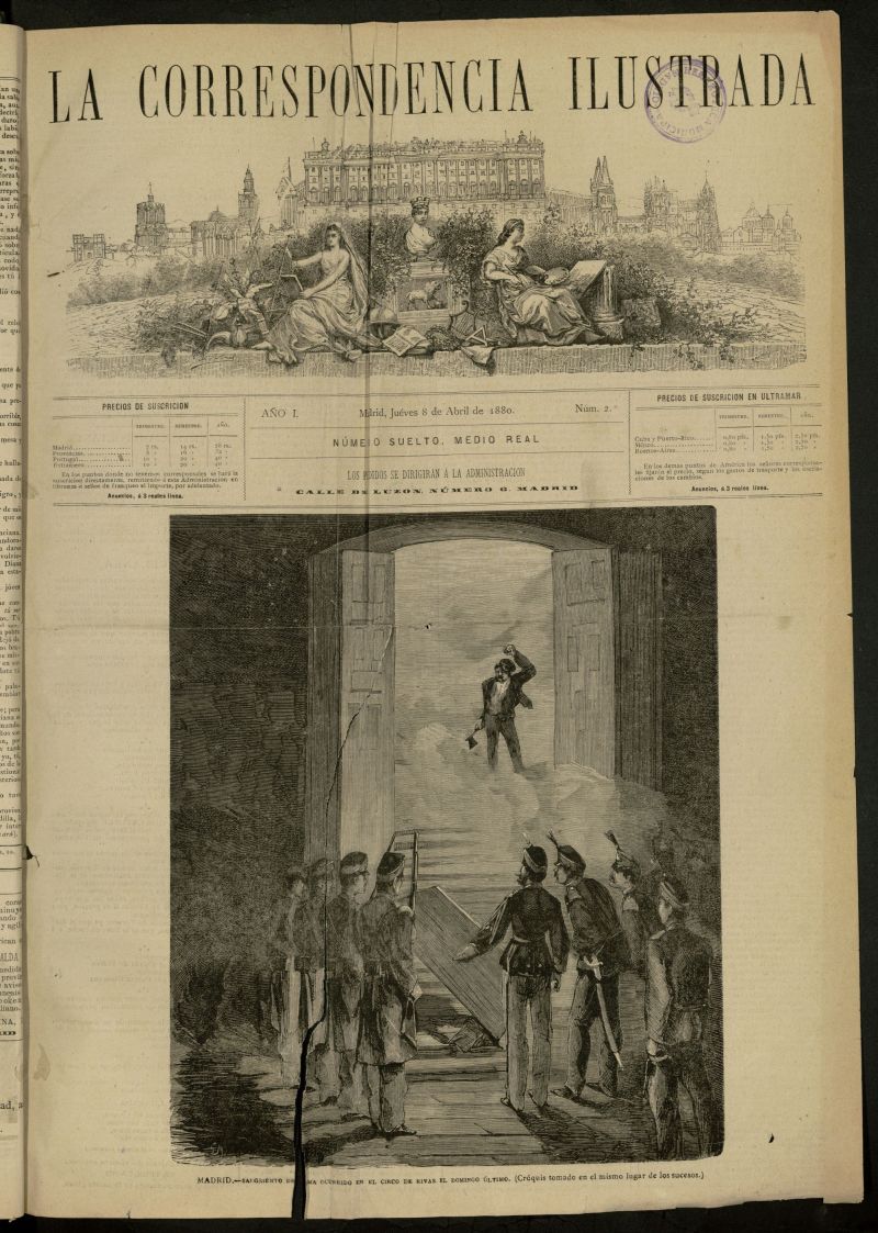 La Correspondencia Ilustrada del 8 de abril de 1880, n 2