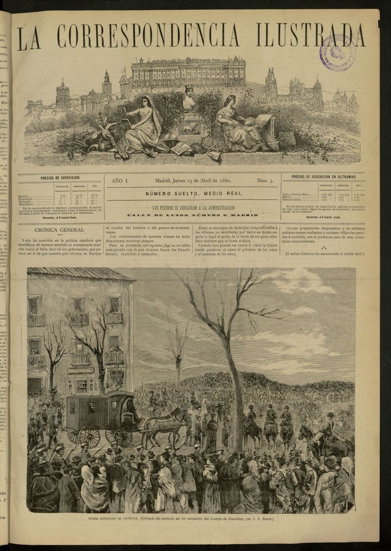 La Correspondencia Ilustrada del 15 de abril de 1880, n 3