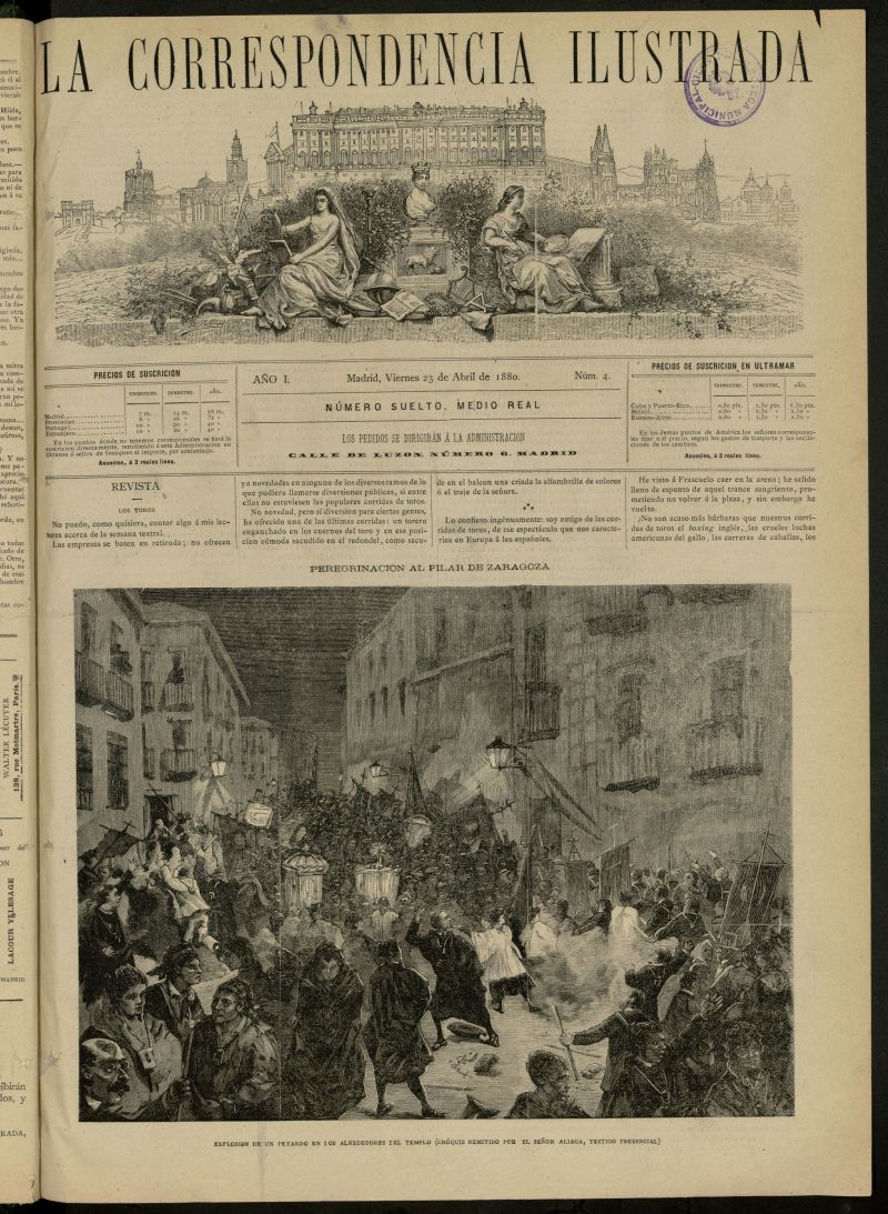 La Correspondencia Ilustrada del 23 de abril de 1880, n 4