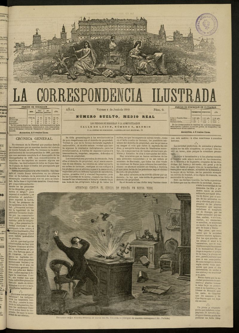 La Correspondencia Ilustrada del 4 de junio de 1880, n 9