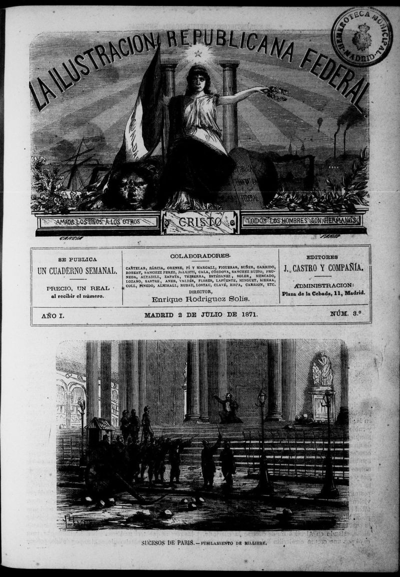 La ilustracion republicana federal del 2 de julio de 1871, n 3