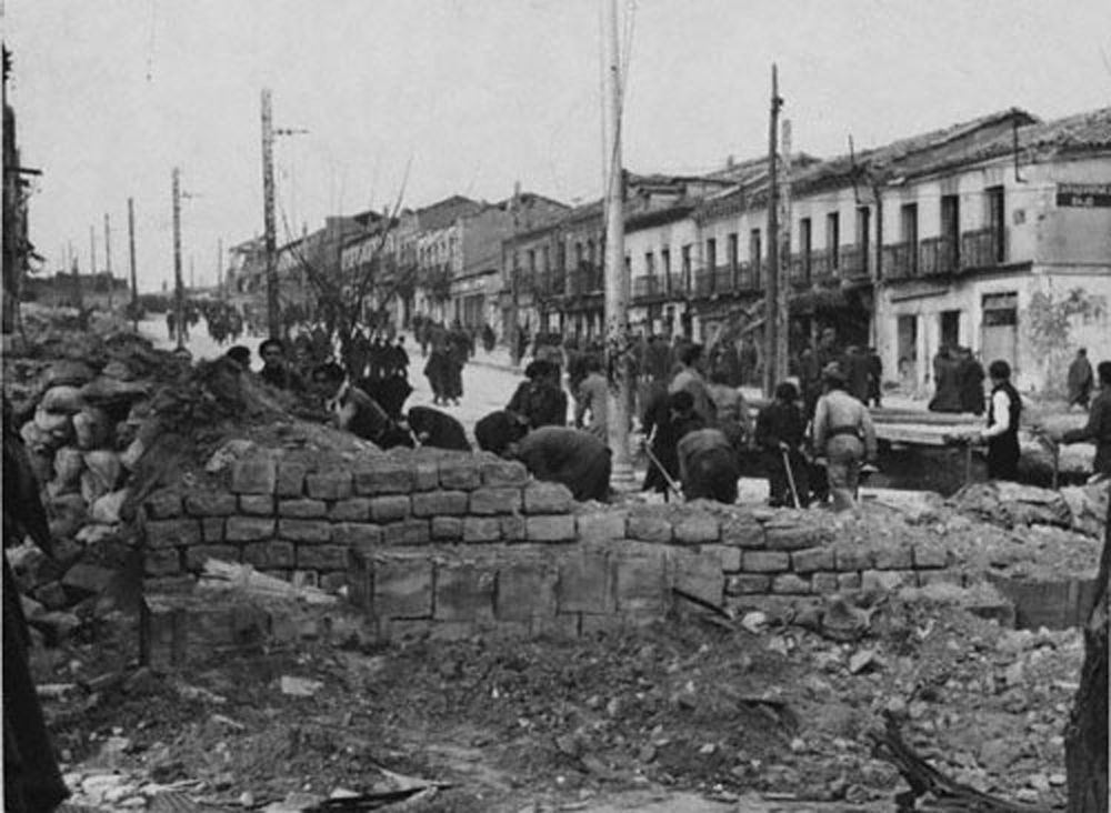 Edificios de la Calle General Ricardos destruidos durante la Guerra Civil