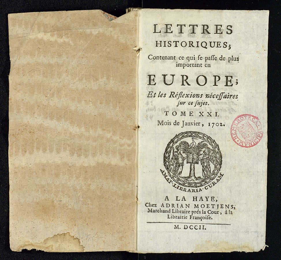 Lettres Historiques, de enero de 1702