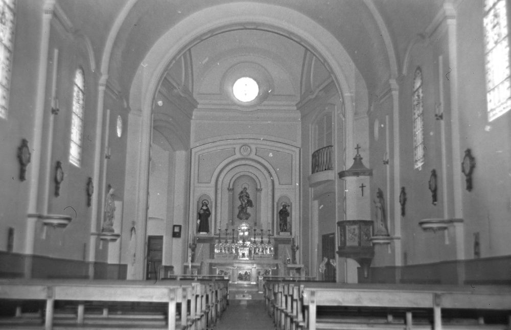 Interior de la antigua parroquia de San Roque