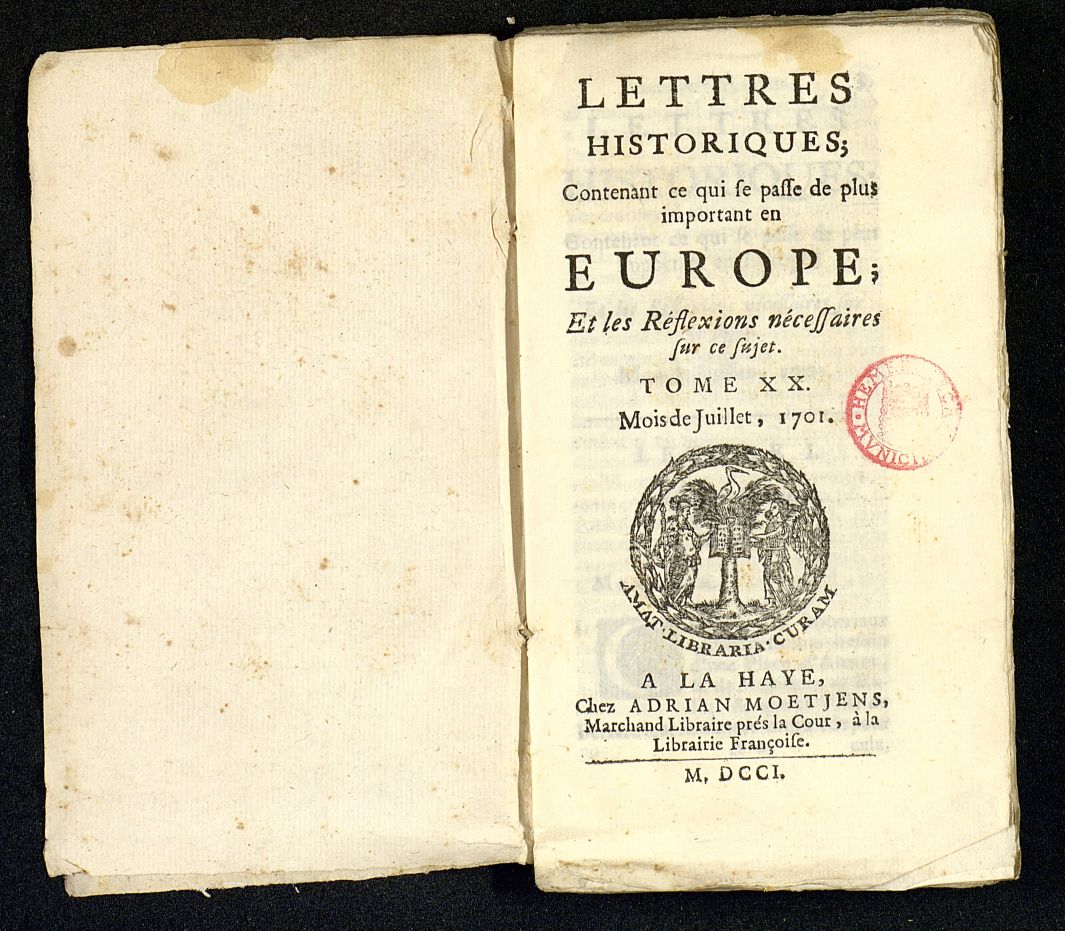 Lettres Historiques de julio de 1701