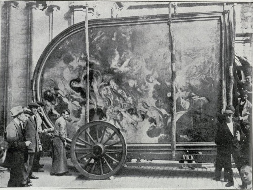 Traslado de la Ascensión de la Virgen de Rubens de la catedral de Amberes