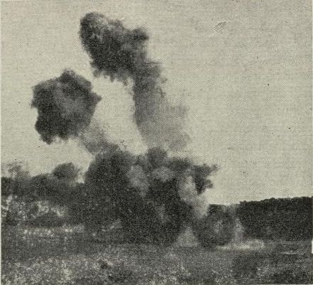 Explosin de una mina terrestre en Lieja
