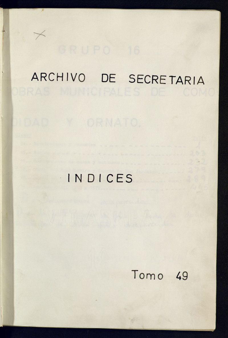 Inventario de Secretara (Tomo 49) : obras municipales 1339-1897