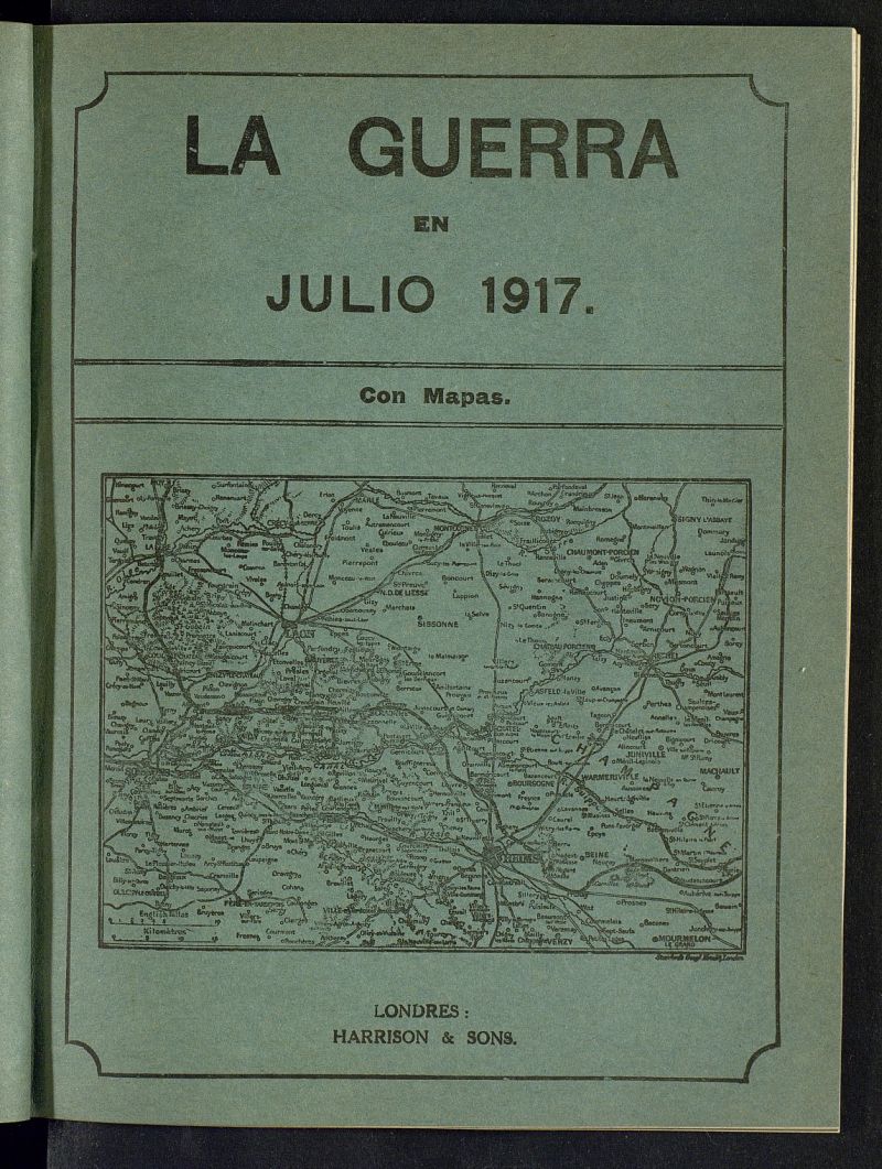 La Guerra con Mapas de julio de 1917