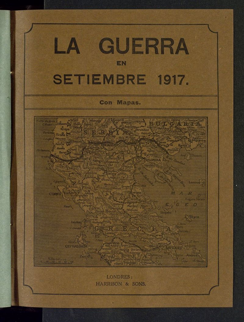 La Guerra con Mapas de septiembre de 1917